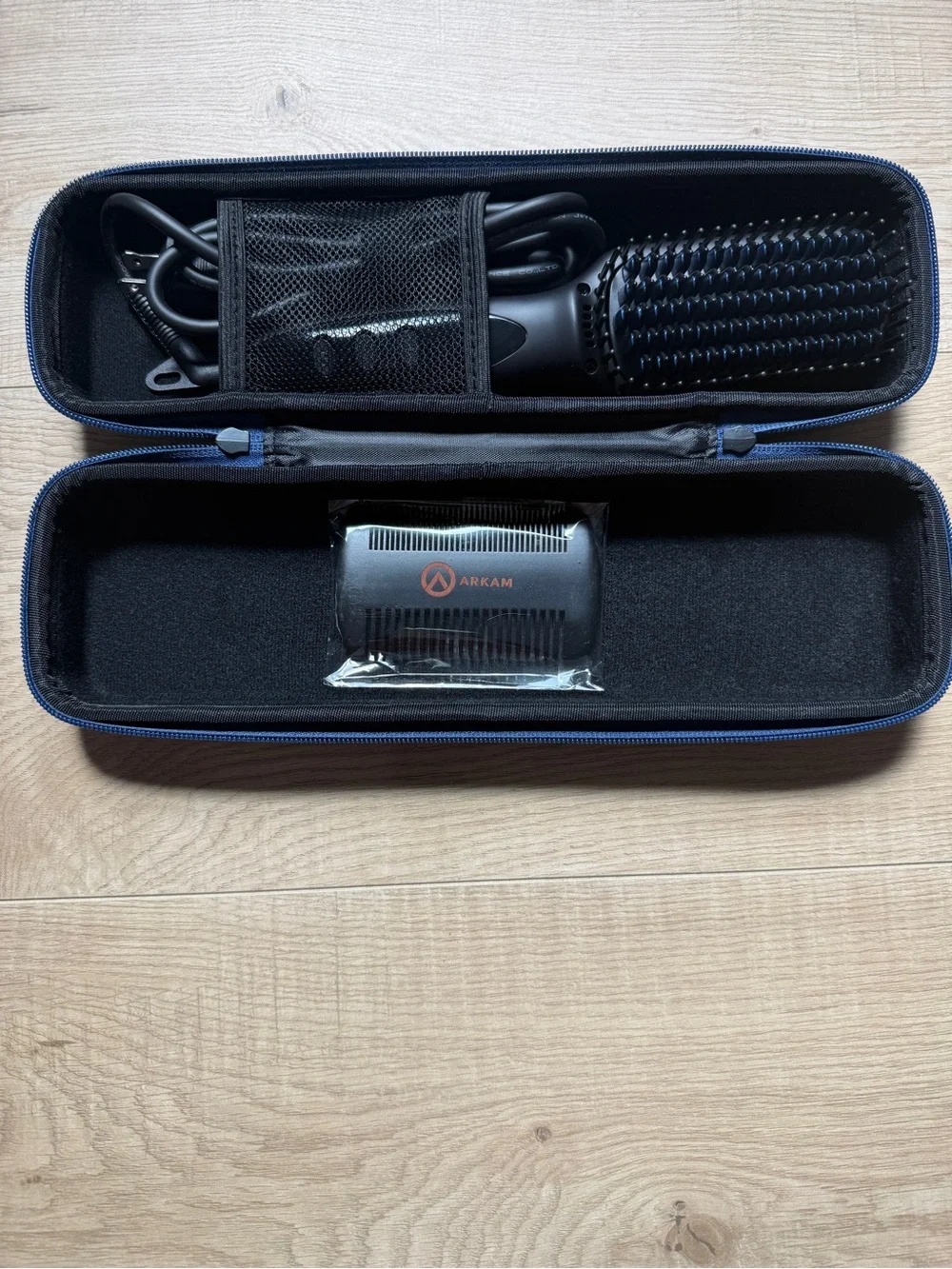 Arkam Beard Straightner for Men | Premium Heated Brush Kit w/Anti Scald Feature